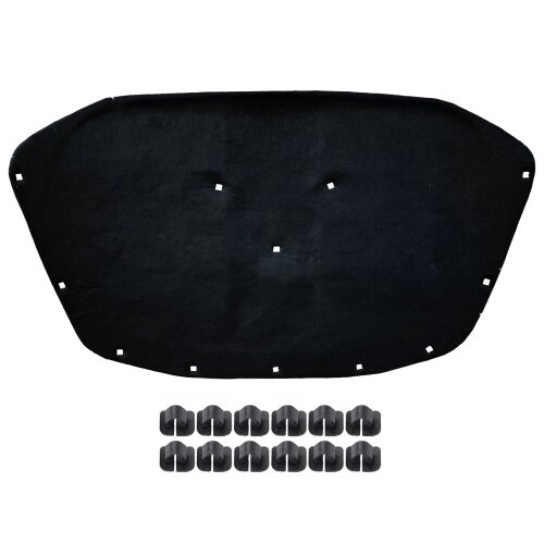GEPCO Motorhaubendämmung Dämmmatte mit Clips für SKODA OCTAVIA II 2004-2013