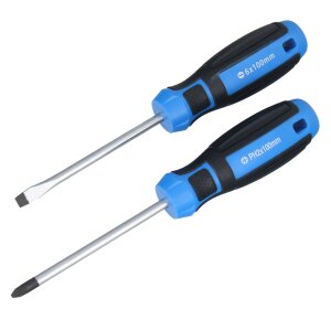 GEPCO Juego de Destornilladores 2 piezas - Plano 6 mm y...