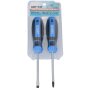 GEPCO Tournevis Set de 2 pièces fente 6 mm et PH2 100 mm de long