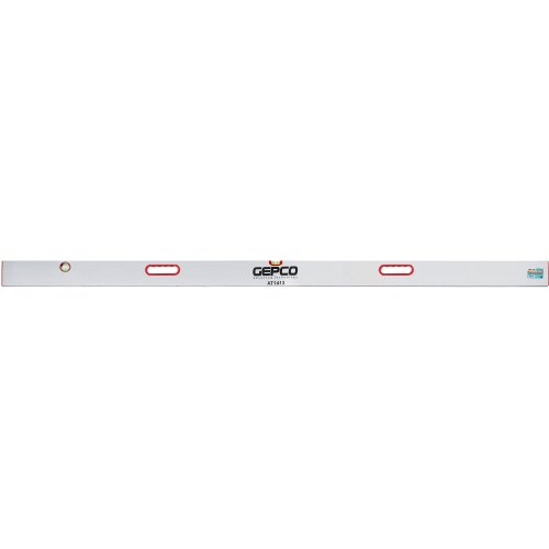 GEPCO Règle de Maçon 2pcs Set 200-200 cm avec Poignées Alu - 2 Niveaux à Bulle