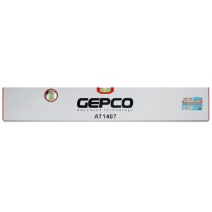 GEPCO Regla de Albañil 3uds Set 60-120-180 cm Alu - 2 Niveles de Burbuja