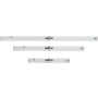 GEPCO Règle de Maçon 3pcs Set 100-150-200 cm Alu  - 2 Niveaux à Bulle