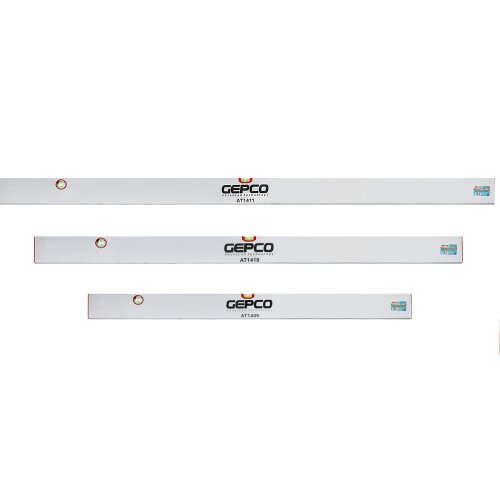 GEPCO Aluminum Straight Edge 3 cps Set 120-150-180 cm Alu - 2 Spirit Levels