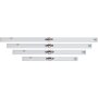 GEPCO Règle de Maçon 4pcs Set 120-150-180-200 cm Aluminium - 2 Niveaux à Bulle
