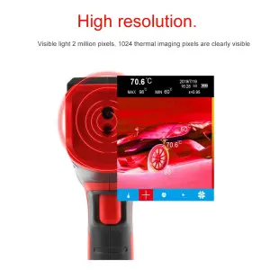 GEPCO IR Wärmebildkamera Infrarotkamera -20 bis 400°C 320x240 2.4" TFT LCD 16GB