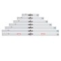 GEPCO Regla de Albañil 60 - 200cm Aluminio - 2 Niveles de Burbuja