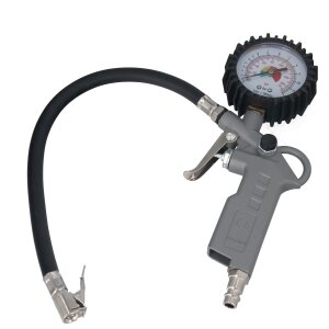GEPCO Druckluft-Reifenfüllpistole Manometer 0-12 bar...