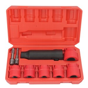 Radbolzen-Reinigungswerkzeug-Set 9-tlg. 1/2" mit M12...