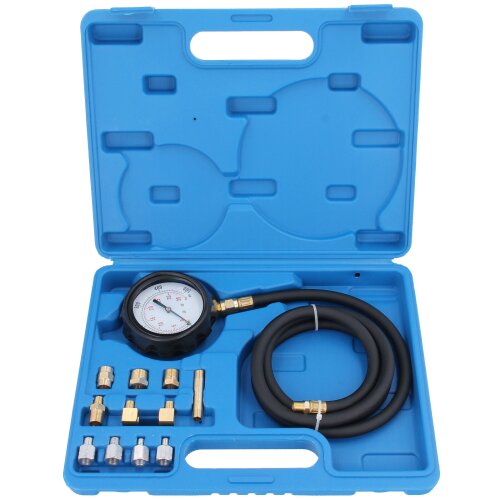 Oil Pressure Meter Test Set Tester Gauge Diesel Petrol Car Garage Tool Wave Box