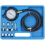 Oil Pressure Meter Test Set Tester Gauge Diesel Petrol Car Garage Tool Wave Box