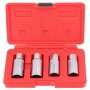 GEPCO 4pc Pro Stud Extractor Removal Tool Set 1/2" Roller Bearings Left Right Threads