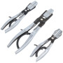 Schlauchklemmen-Zange Set 3 x Schlauch-Klemmzangen Satz aus METALL Abklemmzange
