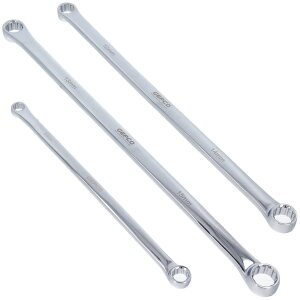 GEPCO 5-piece double ring spanner set, multi-spline 8x10 12x14 13x15 16x18 17x19 mm