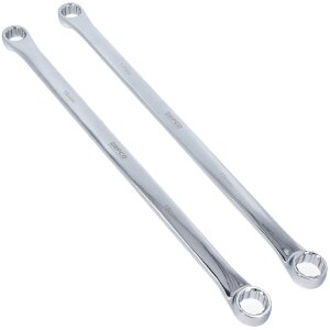 GEPCO 5-piece double ring spanner set, multi-spline 8x10 12x14 13x15 16x18 17x19 mm
