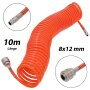Druckluft Spiralschlauch 1/4` PE 8x12mm 10m Luftschlauch Druckluftschlauch