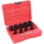 10pc Impact Twist Socket Extractor Set Remove Damaged Nut Bolt Stud 3/8" 10-19mm