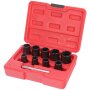 10pc Impact Twist Socket Extractor Set Remove Damaged Nut Bolt Stud 3/8" 10-19mm