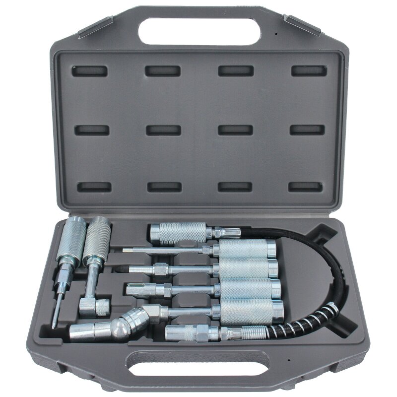 7pc Car Lube Lubing Hose Tip Assortment Tool Set Adapter Fitting Grea