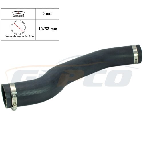 TURBOSCHLAUCH LADELUFTSCHLAUCH FORD FOCUS II MK2 C-MAX 1.6 TDCI 6M516K863G 48/53