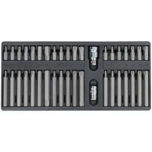 Juego de Puntas Combinadas Adaptador para Puntas 10 mm 12,5 mm para Torx 40 Pzs