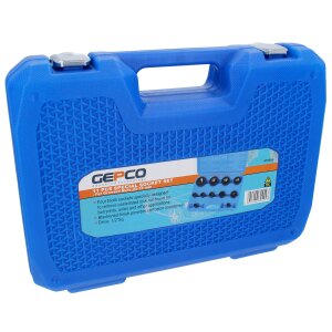 GEPCO Set especial de 11 piezas para aflojar tuercas ranuradas de 22 a 75 mm, herramienta