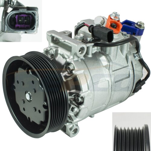 Air Compressor Air-conditioning Compressor AC A/C AUDI Q7 VW PHATEON TOUAREG PASSAT