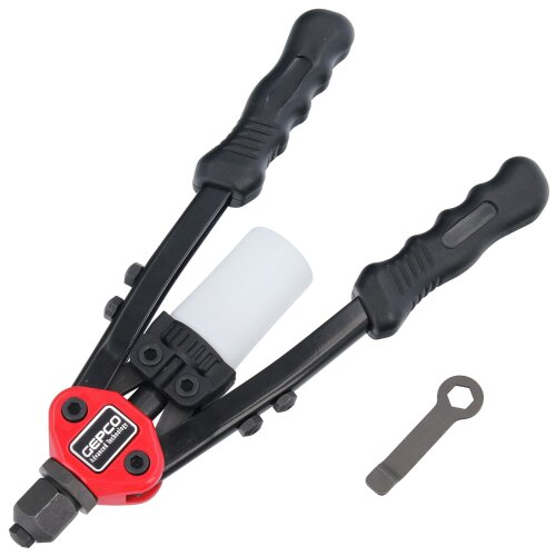 Heavy Duty Long Arms Hand Riveter Pop Blind Big Rivet Gun with Container Tool