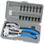 16 Piezas Kit CHAPA perforadora biselar Tenazas variables karosseriezange