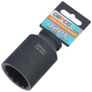 Deep Impact Socket 1/2" Drive 12 Point 36mm Bi Hex...