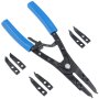 10" Circlip Pliers Snap Ring Internal External Plier with Replaceable Tips 265mm