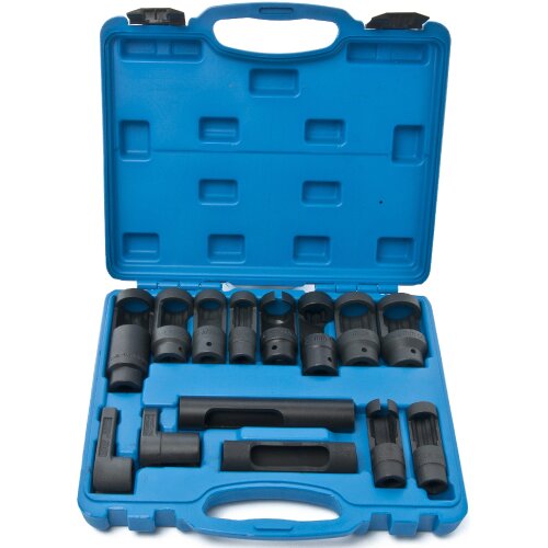 14pc Oxygen Lambda Sensor Socket Removal Set Tool All Sizes 1/2" 3/8" Drive