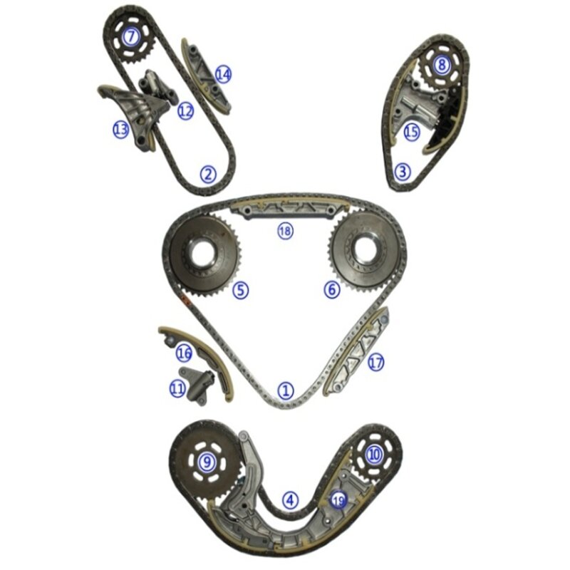 Timing Chain Kit Audi A4 A5 A6 Q5 Q7 VW Phaeton Touareg 2.7 3.0 TDI,