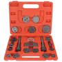 Bremskolben 21-pcs. Rücksteller Koffer mit 2 Spindeln Bremsenrücksteller SET HQ