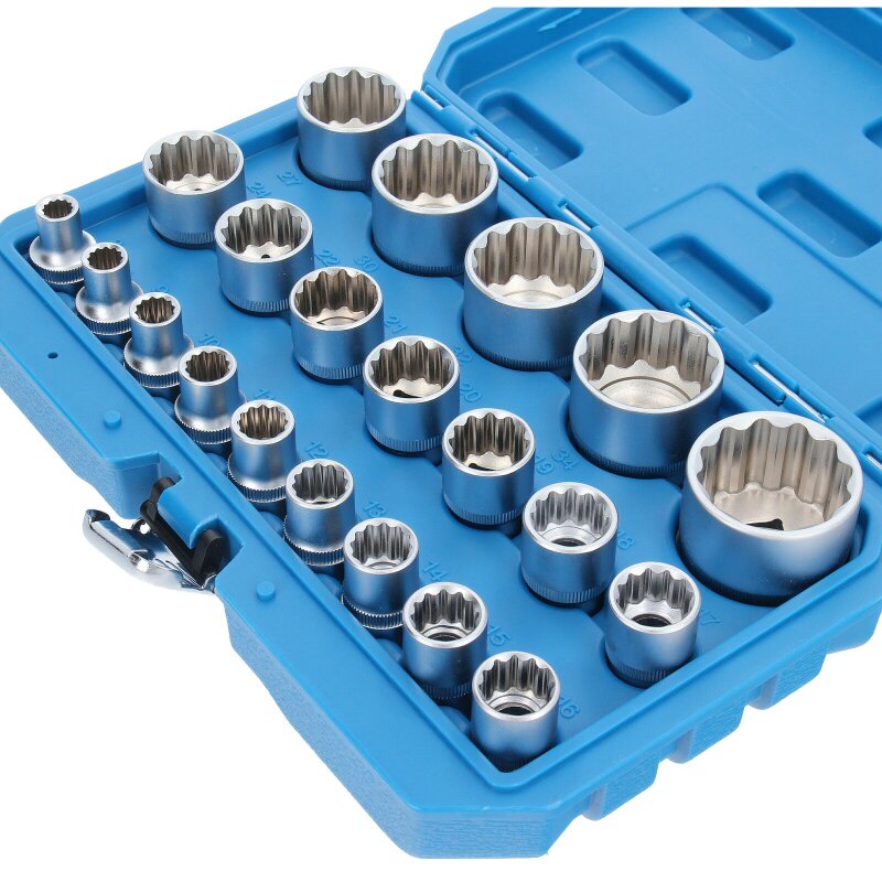 Socket Wrench Set 12point 12.5 mm 1/2" Drive 836 mm 21 Pieces Hand