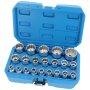 Socket Wrench Set 12-point 12.5 mm 1/2" Drive 8-36 mm 21 Pieces Hand Tool Kit