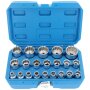 Socket Wrench Set 12-point 12.5 mm 1/2" Drive 8-36 mm 21 Pieces Hand Tool Kit