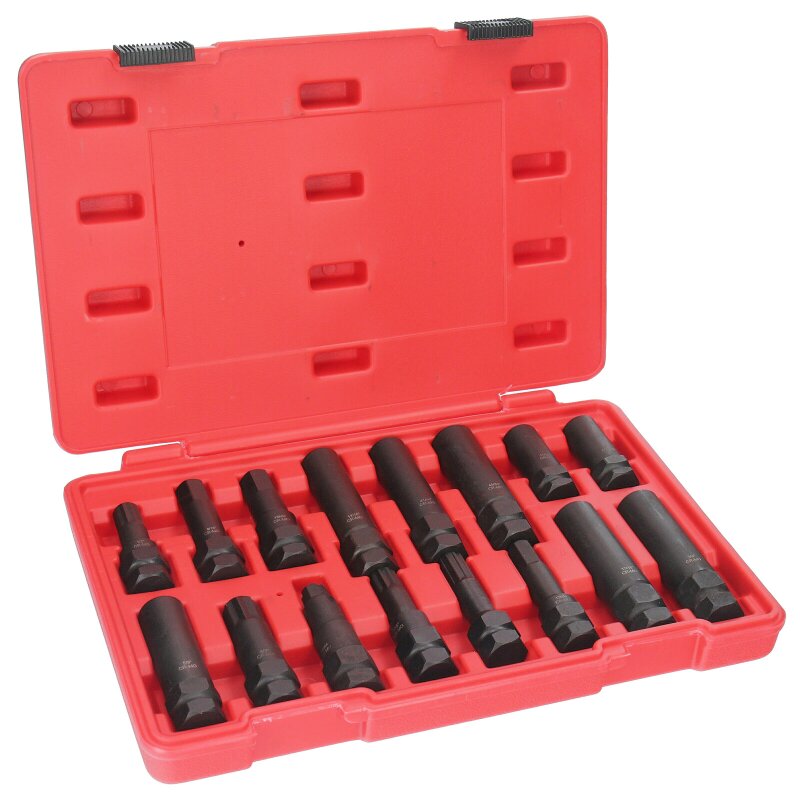 Locking Lug Nut Master Set Wheel Lock Spline Star Hex Key Removal Tool