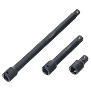 Wobble Extension Bar Set 6.3 mm 1/4" 10 mm 3/8" 12.5 mm 1/2" 45-250 mm 9 Pieces