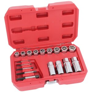Screw and Stud Extractor Remover Set for Rounded Damaged...