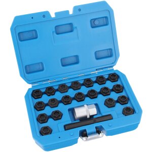 Wheel Nut Key Locking Set fits BMW F01 F02 F10 F11 F12 F20 F30 F32 F34 22 pcs