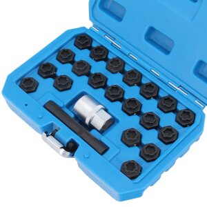 Wheel Nut Key Locking Set fits BMW F01 F02 F10 F11 F12 F20 F30 F32 F34 22 pcs