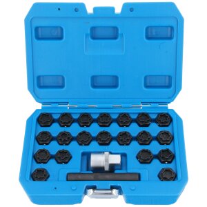 Wheel Nut Lock Key Screws Socket Set Anti-theft Removal...