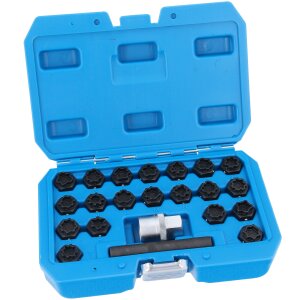 Wheel Nut Lock Key Screws Socket Set Anti-theft Removal...