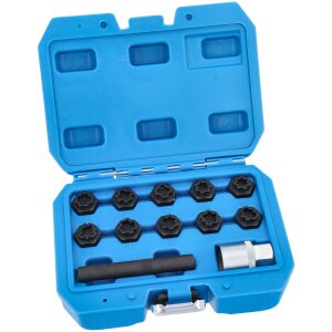 Wheel Nut Lock Key Screws Socket Set Anti-theft Removal...