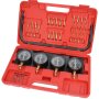 Set di Sincronizzatore Carburatori Vuoto Pressione Tester 4 Manometro 0-14 PSI