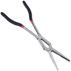 Double Jointed Long Flat & Nose Pliers Set 335 & 340 mm Straight & Angled 3 pcs.