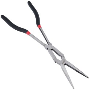 Double Jointed Long Flat & Nose Pliers Set 335 & 340 mm Straight & Angled 3 pcs.