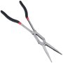 Double Jointed Long Flat & Nose Pliers Set 335 & 340 mm Straight & Angled 3 pcs.