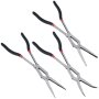 Double Jointed Long Flat & Nose Pliers Set 335 & 340 mm Straight & Angled 3 pcs.