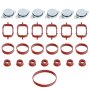6x 32mm SWIRL FLAP Dobturation Kit avec Collecteur Joint pour BMW M57 E39 E46